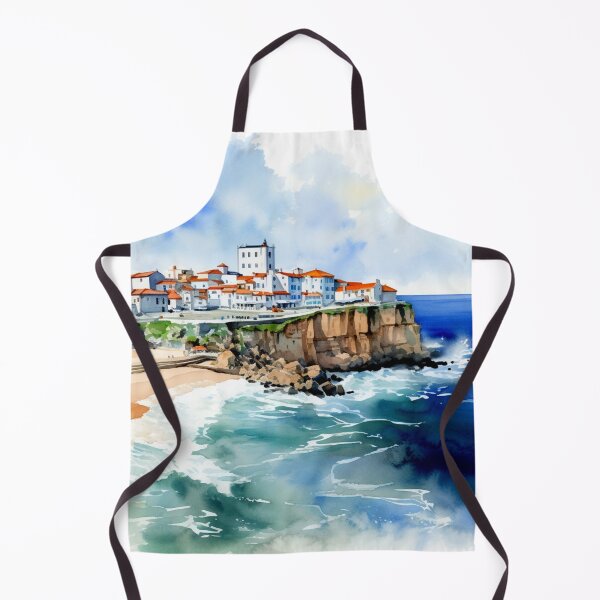 Item preview, Watercolor Design of Nazare - Portugal designed and sold by Sketch-Shack.