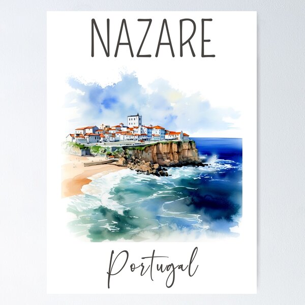 Artikel-Vorschau von Aquarelldesign von Nazare - Portugal, designt und verkauft von Sketch-Shack.