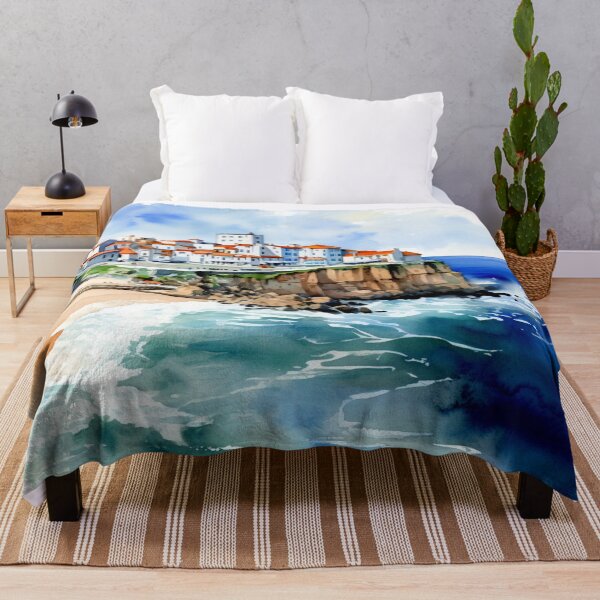 Item preview, Watercolor Design of Nazare - Portugal  designed and sold by Sketch-Shack.