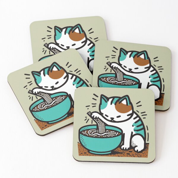 Item preview, Curious Cat's Ramen Delight: A Playful Palette designed and sold by sharon1210.