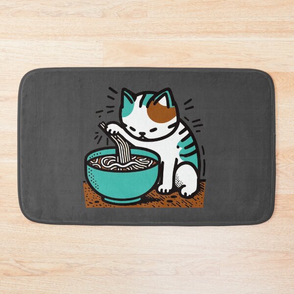 Item preview, Curious Cat's Ramen Delight: A Playful Palette designed and sold by sharon1210.