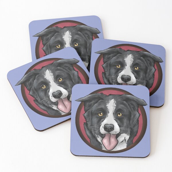 Item preview, Cute Cartoon Border Collie Dog designed and sold by shirinsart.