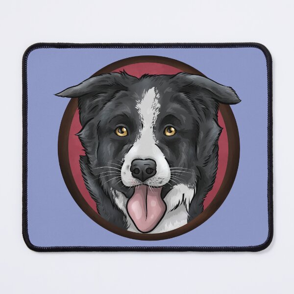Item preview, Cute Cartoon Border Collie Dog designed and sold by shirinsart.