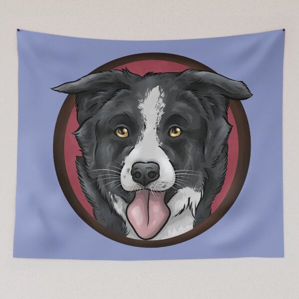 Item preview, Cute Cartoon Border Collie Dog designed and sold by shirinsart.