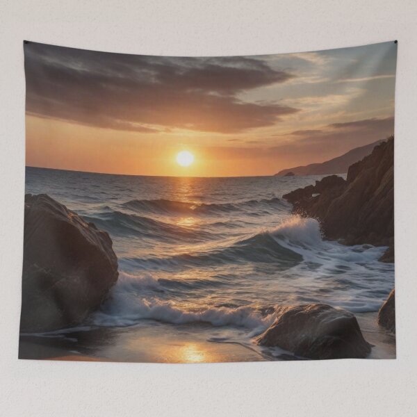 Item preview, Calm sunset at the beach 03 designed and sold by I-HERE.