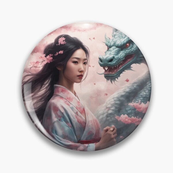 Item preview, Cherry Blossom dragon and witch #2 designed and sold by themorrigan1.