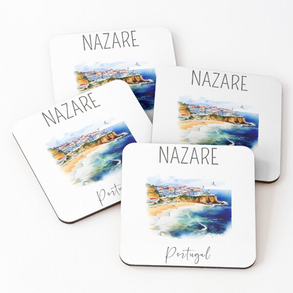 Item preview, Watercolor Design of Nazare - Portugal  designed and sold by Sketch-Shack.