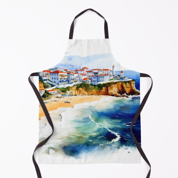 Item preview, Watercolor Design of Nazare - Portugal designed and sold by Sketch-Shack.