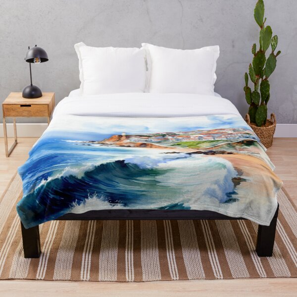 Item preview, Watercolor Design of Nazare - Portugal  designed and sold by Sketch-Shack.
