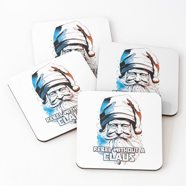 Item preview, Rebel Without A Clause Funny Christmas Quote Pun Santa Illustration designed and sold by Naumovski.