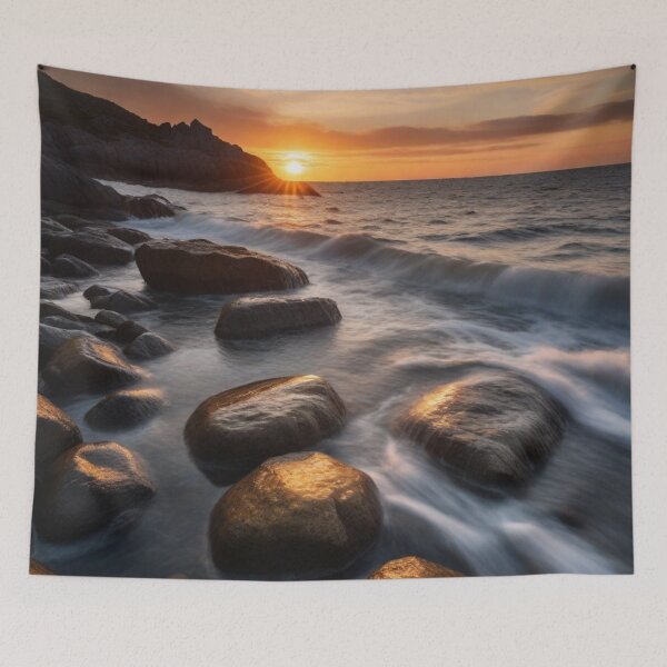 Item preview, Calm sunset at the beach 05 designed and sold by I-HERE.