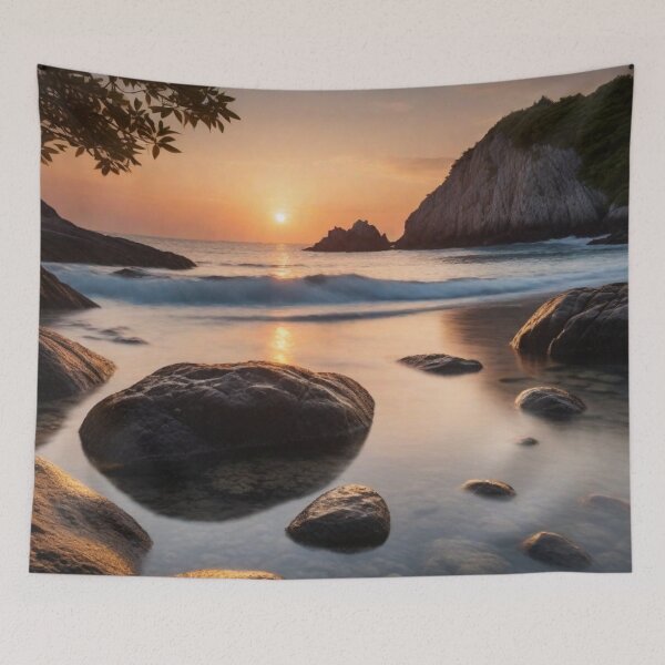 Item preview, Calm sunset at the beach 06 designed and sold by I-HERE.