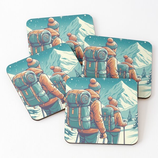 Item preview, Mountain Couple Adventure designed and sold by vectorillus.