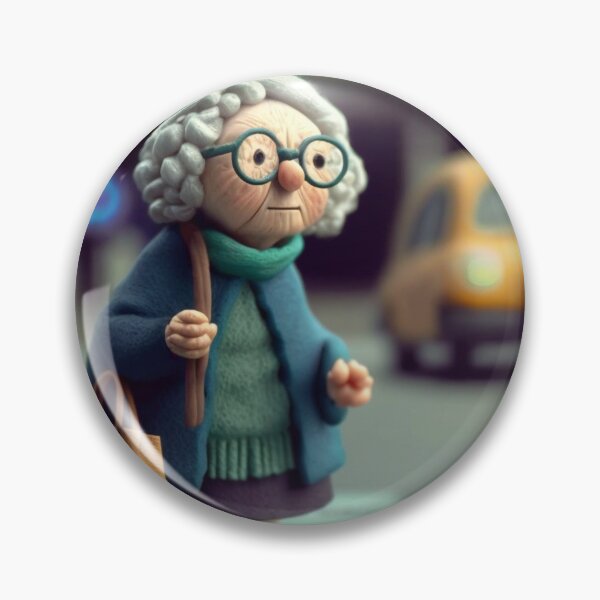 Item preview, Clay Old Lady Crossing the Road 2 designed and sold by AstroRisq.