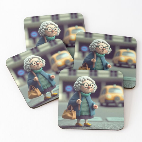Item preview, Clay Old Lady Crossing the Road 2 designed and sold by AstroRisq.