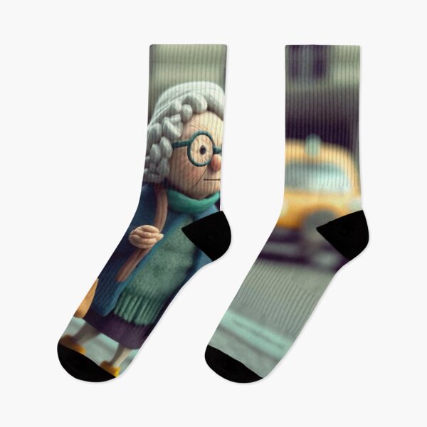Item preview, Clay Old Lady Crossing the Road 2 designed and sold by AstroRisq.