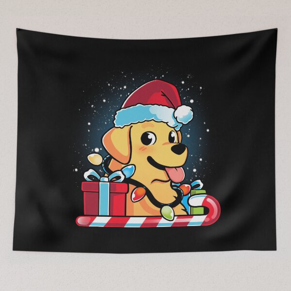 Item preview, Yellow Labrador Dog Christmas designed and sold by DigitalMagician.