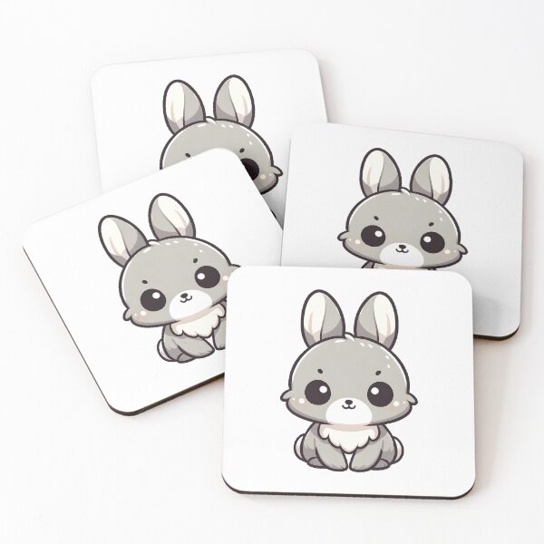 Item preview, Adorable Grey Bunny Cartoon  designed and sold by UmbrellaStudio1.