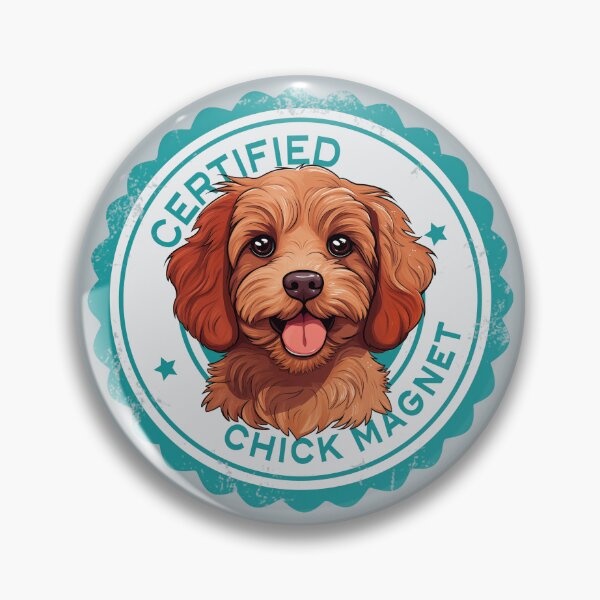 Item preview, Cavapoo Cavoodle Oodle Funny Certified Chick Magnet - Ruby Red designed and sold by wotsthis.