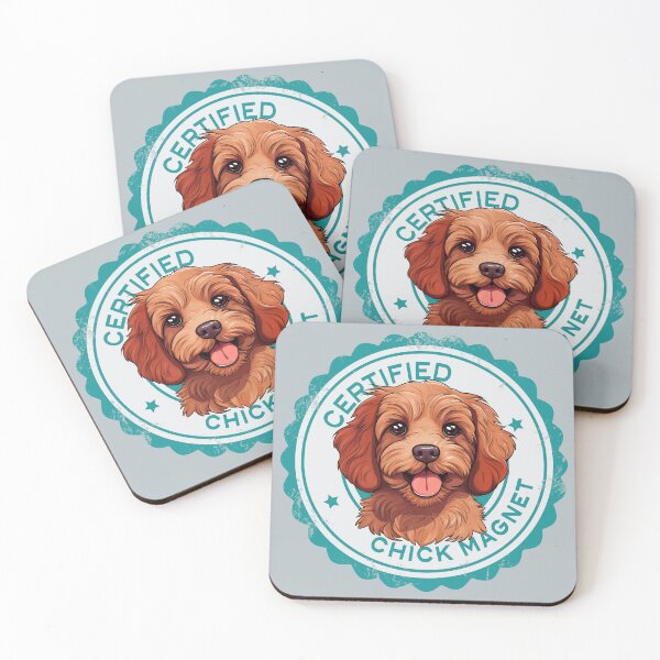 Item preview, Cavapoo Cavoodle Oodle Funny Certified Chick Magnet - Ruby Red designed and sold by wotsthis.