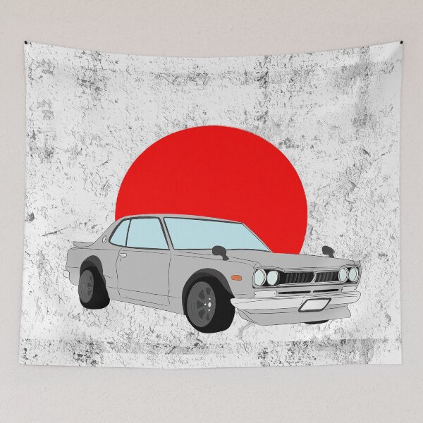 Item preview, Nissan Skyline GTR on the Japanese Flag designed and sold by KLloydPhotos.