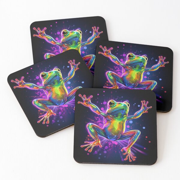Item preview, Frog Neon Art 2 designed and sold by AstroRisq.