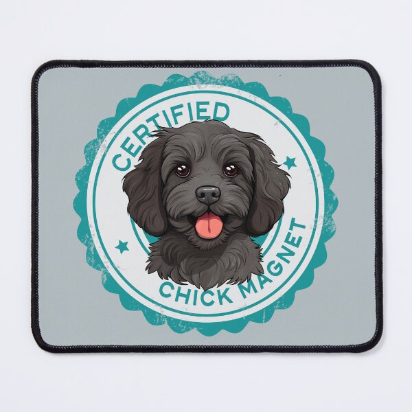 Item preview, Cavapoo Cavoodle Oodle Funny Certified Chick Magnet - Black designed and sold by wotsthis.