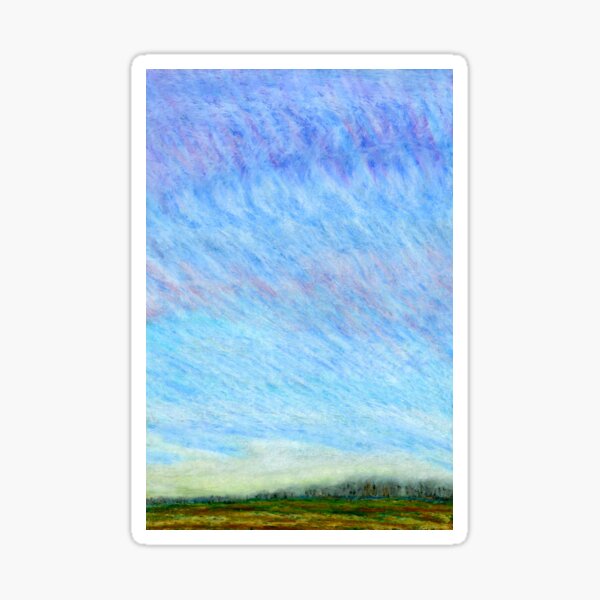 Pastel blue sky Sticker