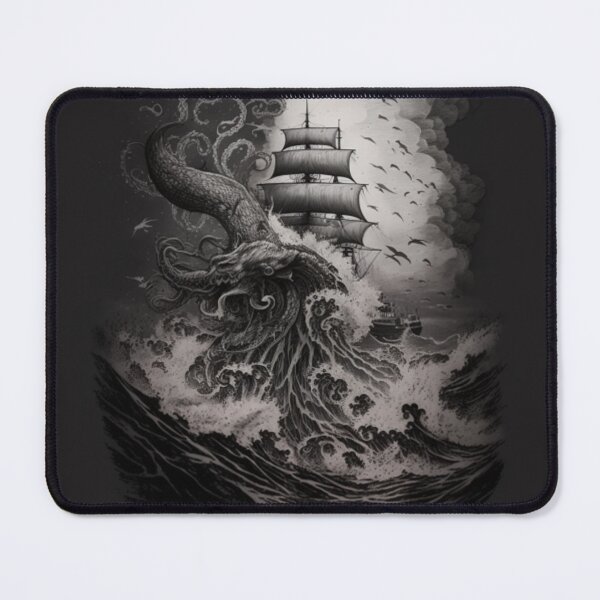 Item preview, Kraken attacking ship designed and sold by AstroRisq.