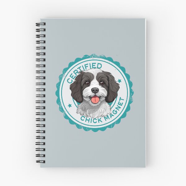 Artikelvorschau, Cavapoo Cavoodle Oodle Funny Certified Chick Magnet – Schwarz und Weiß entworfen und verkauft von wotsthis.