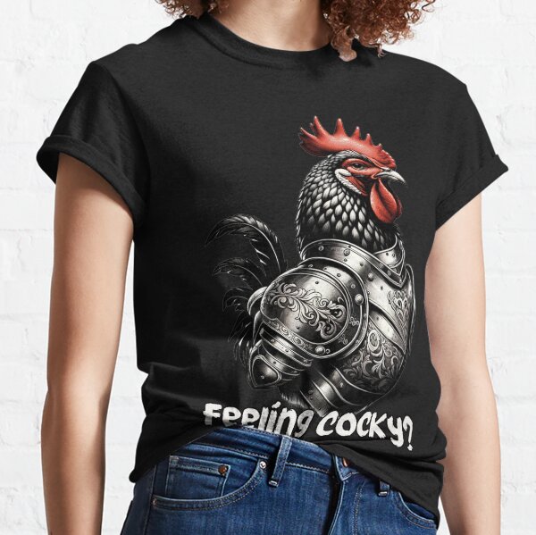 Confident chicken in armor Classic T-Shirt