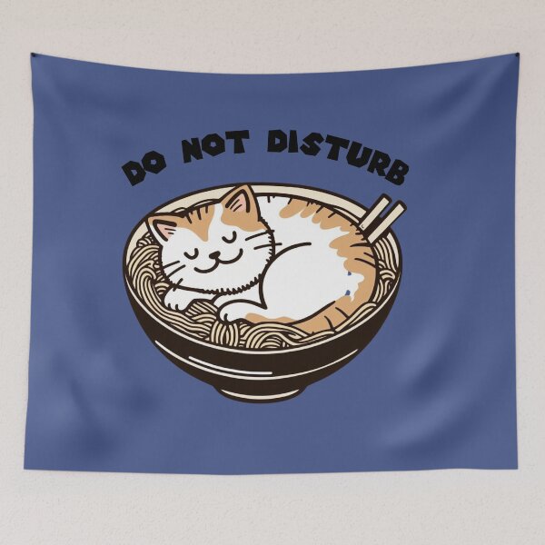 Item preview, Napping Cat's Noodle Haven: Peaceful Slumber in a Brown Bowl designed and sold by sharon1210.