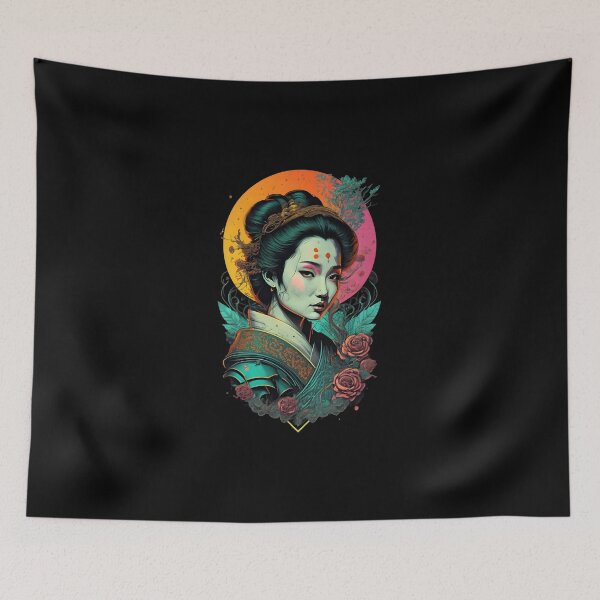 Item preview, Colorful Elegance Geisha designed and sold by FAGMAVisuals.