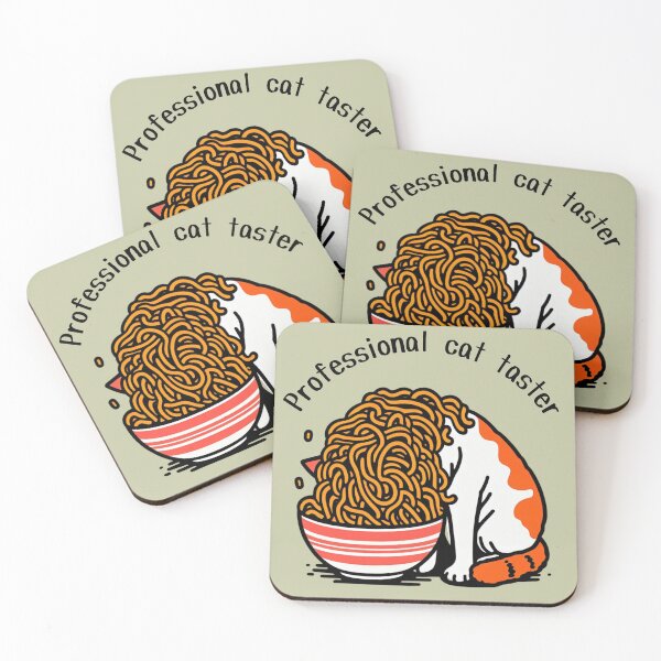Item preview, Smug Cat's Noodle Mastery: Confidently Enjoying Striped Delights designed and sold by sharon1210.