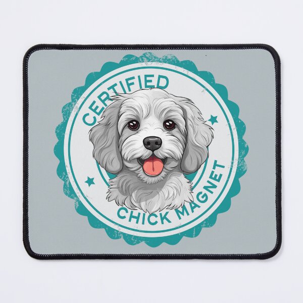 Item preview, Cavapoo Cavoodle Oodle Funny Certified Chick Magnet - White designed and sold by wotsthis.