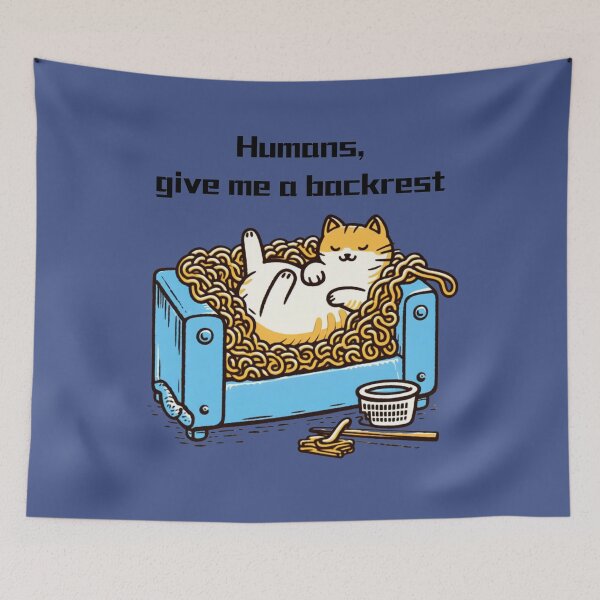 Item preview, Spoiled Cat's Lounge Demands: Noodles and Comfort on the Couch designed and sold by sharon1210.
