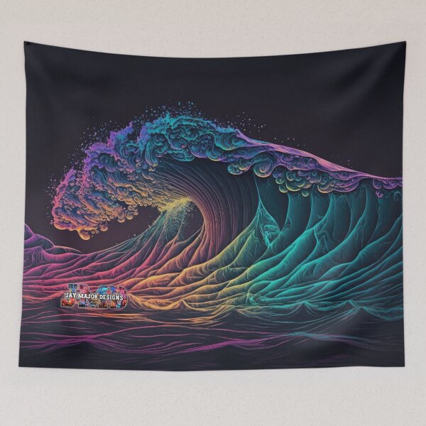 Item preview, Neon Waves without Quote 11/28 designed and sold by Jenson Major.