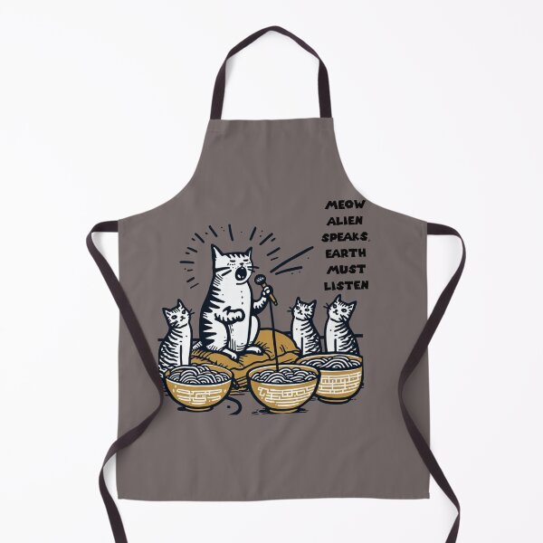 Item preview, Alien Cat's Ramen Broadcast: Extraterrestrial Feline Proclamations designed and sold by sharon1210.