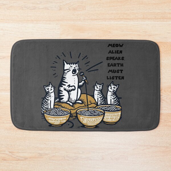Item preview, Alien Cat's Ramen Broadcast: Extraterrestrial Feline Proclamations designed and sold by sharon1210.