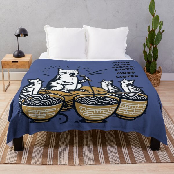 Item preview, Alien Cat's Ramen Broadcast: Extraterrestrial Feline Proclamations designed and sold by sharon1210.