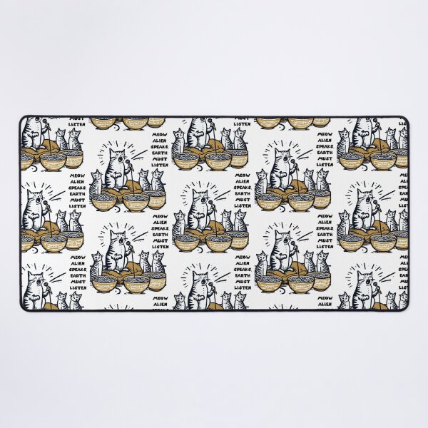 Item preview, Alien Cat's Ramen Broadcast: Extraterrestrial Feline Proclamations designed and sold by sharon1210.