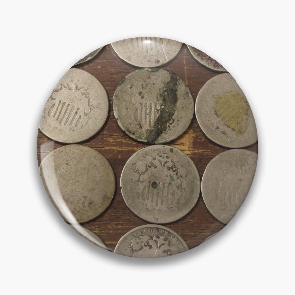 Item preview,  Well used Shield Nickels  designed and sold by coinsxcrochet.