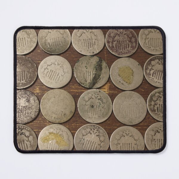 Item preview,  Well used Shield Nickels  designed and sold by coinsxcrochet.