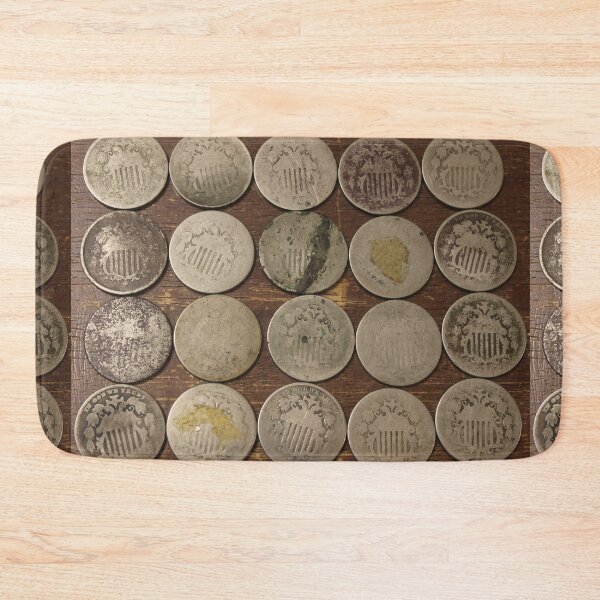 Item preview,  Well used Shield Nickels  designed and sold by coinsxcrochet.