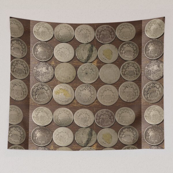 Item preview,  Well used Shield Nickels  designed and sold by coinsxcrochet.