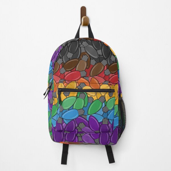 Item preview, Overlapping Christmas Lights in the colors of the inclusive LGBTQ Pride Flag designed and sold by LiveLoudGraphic.