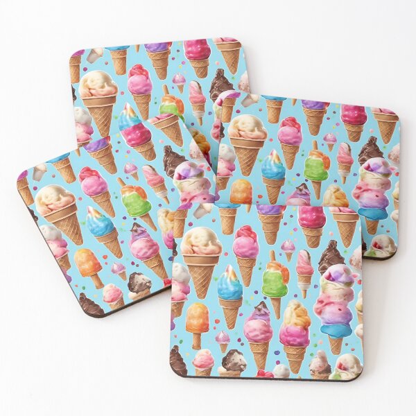 Item preview,   Delicious Colorful Ice Cream Pattern designed and sold by DigiDreamyArt.