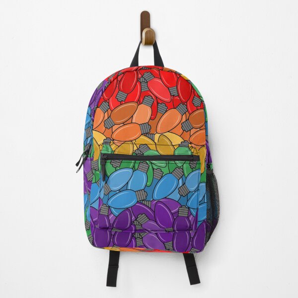 Item preview, Overlapping Christmas Lights in LGBTQ Pride Rainbow Flag Colors designed and sold by LiveLoudGraphic.