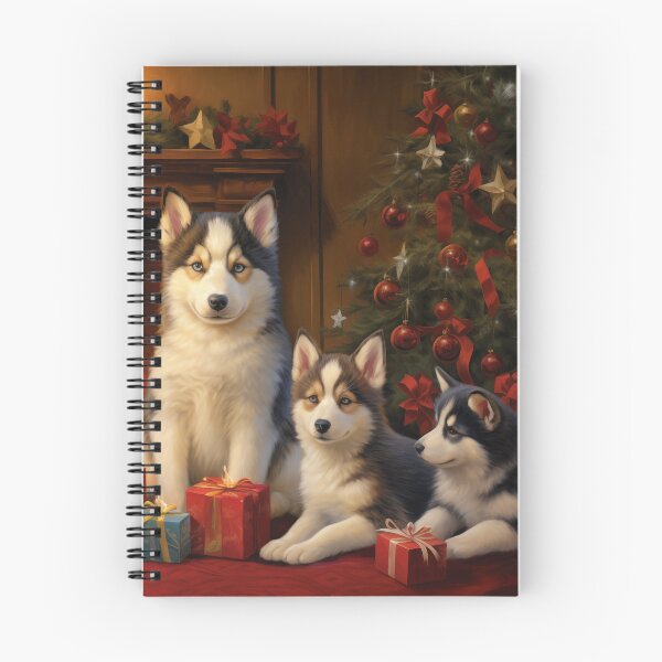 Item preview, Siberian Husky Christmas Card 2 designed and sold by PetsArt.