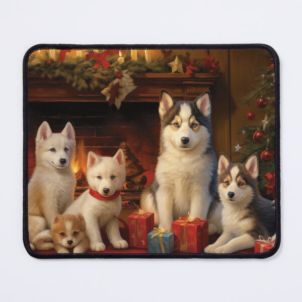 Item preview, Siberian Husky Christmas Card 2 designed and sold by PetsArt.